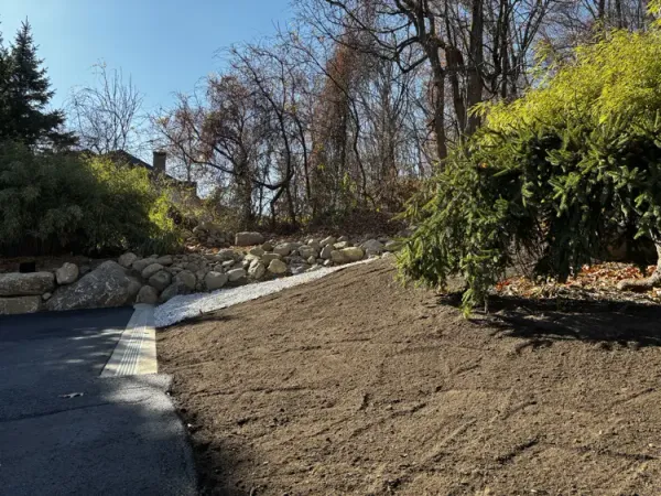 Topsoil Delivery and Lawn Grading in NJ | Ready for Planting - Side View - MAC Paving and Sealcoating