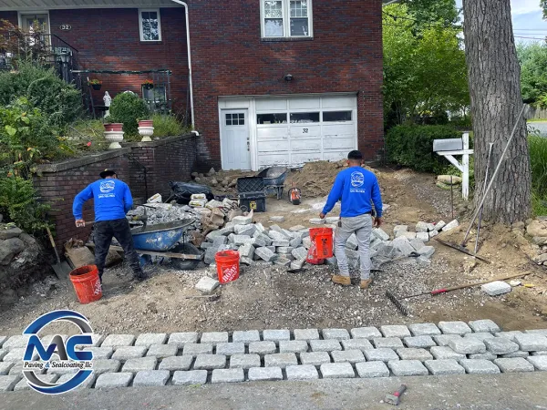 Belgium Block Installation in NJ | Decorative Stone Borders - MAC Paving and Sealcoating