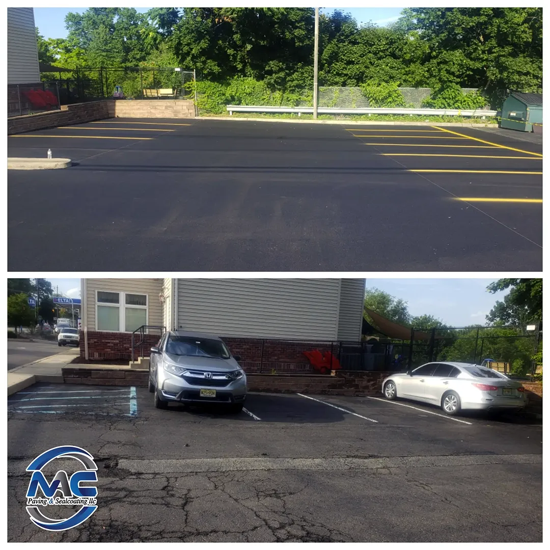 Line Striping Service by MAC Paving and Sealcoating – Commercial Asphalt Paving Contractors NJ, specializing in Parking Lot Striping.