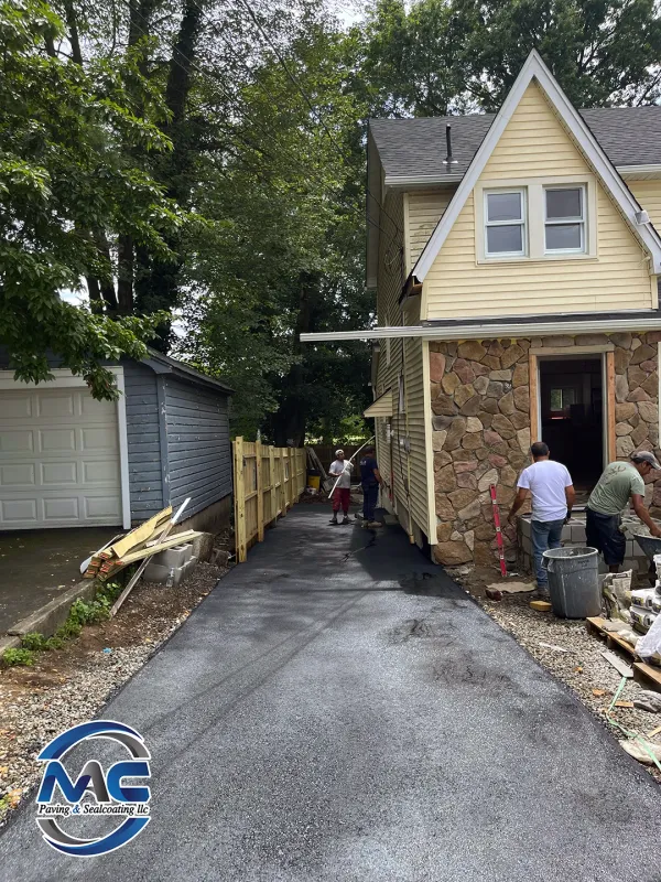 Commercial driveway overlay near Hudson County NJ
