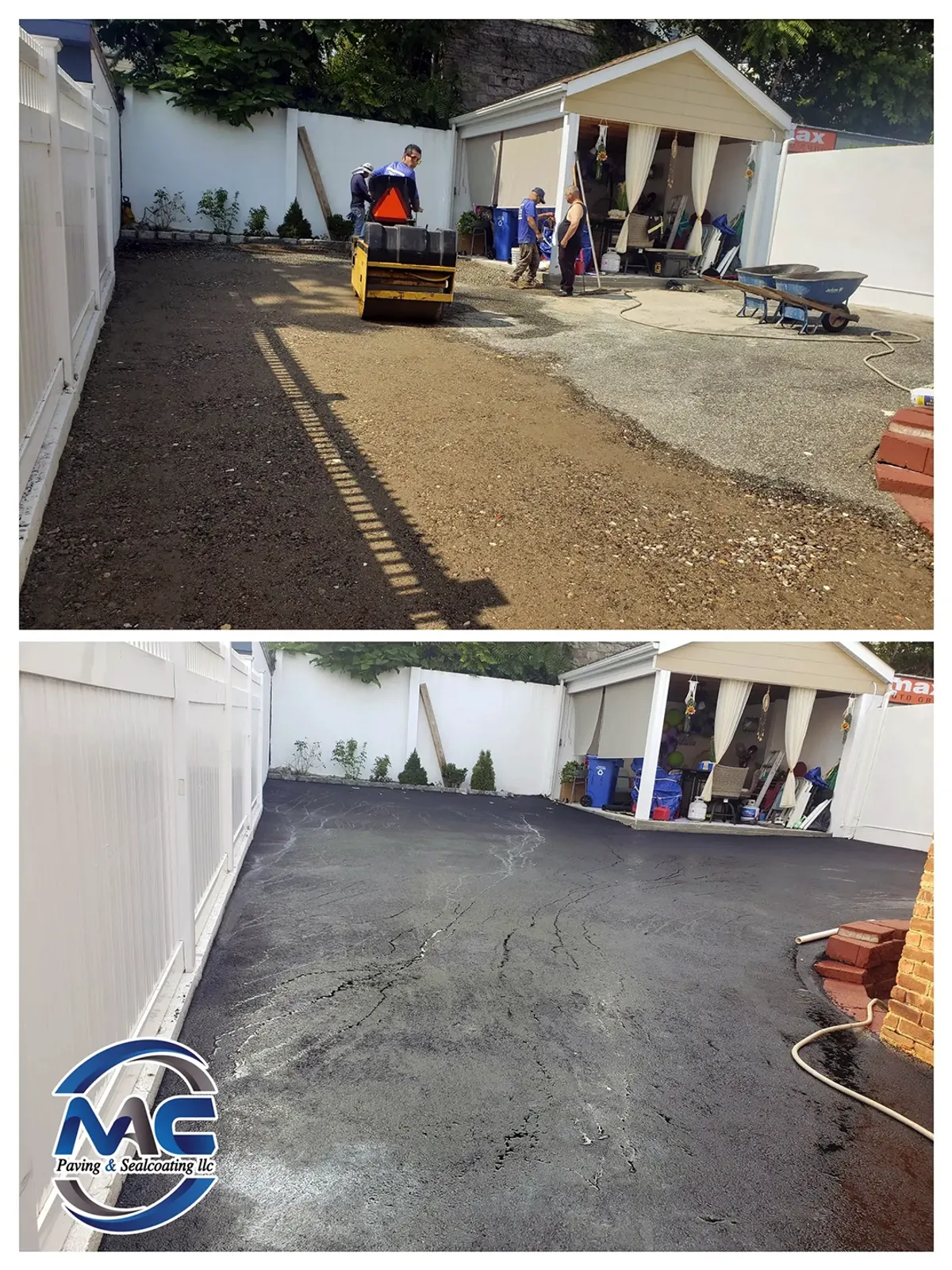 Industrial asphalt resurfacing project in Union County NJ